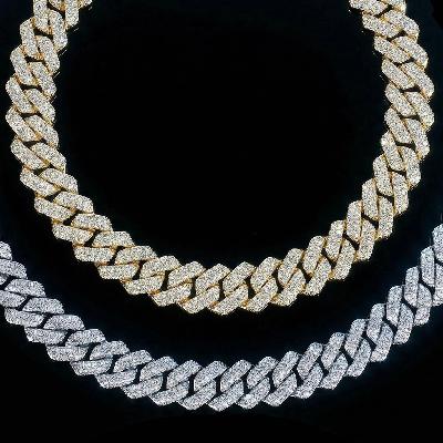 14mm Iced Out Miami Cuban Chain and Bracelet Set
