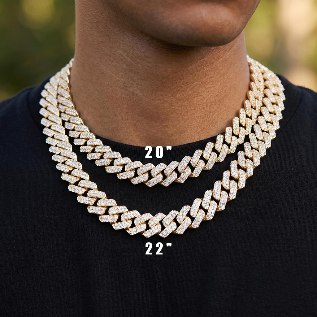 14mm Iced Out Miami Cuban Chain and Bracelet Set