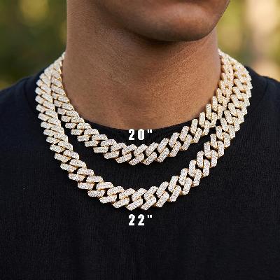 14mm Iced Out Miami Cuban Chain and Bracelet Set