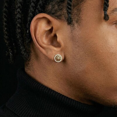 925S & VVS Moissanite Life Tree Earrings