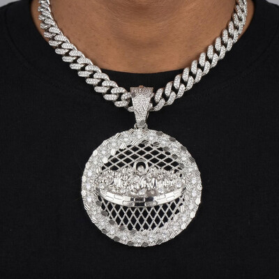 Iced Out The Last Supper Nugget Pendant