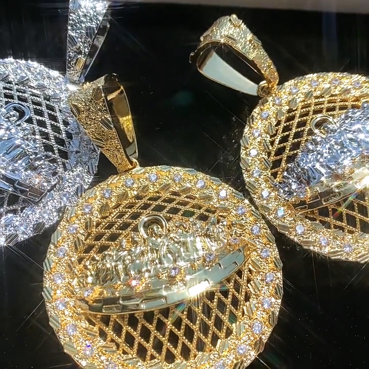 Iced Out The Last Supper Nugget Pendant