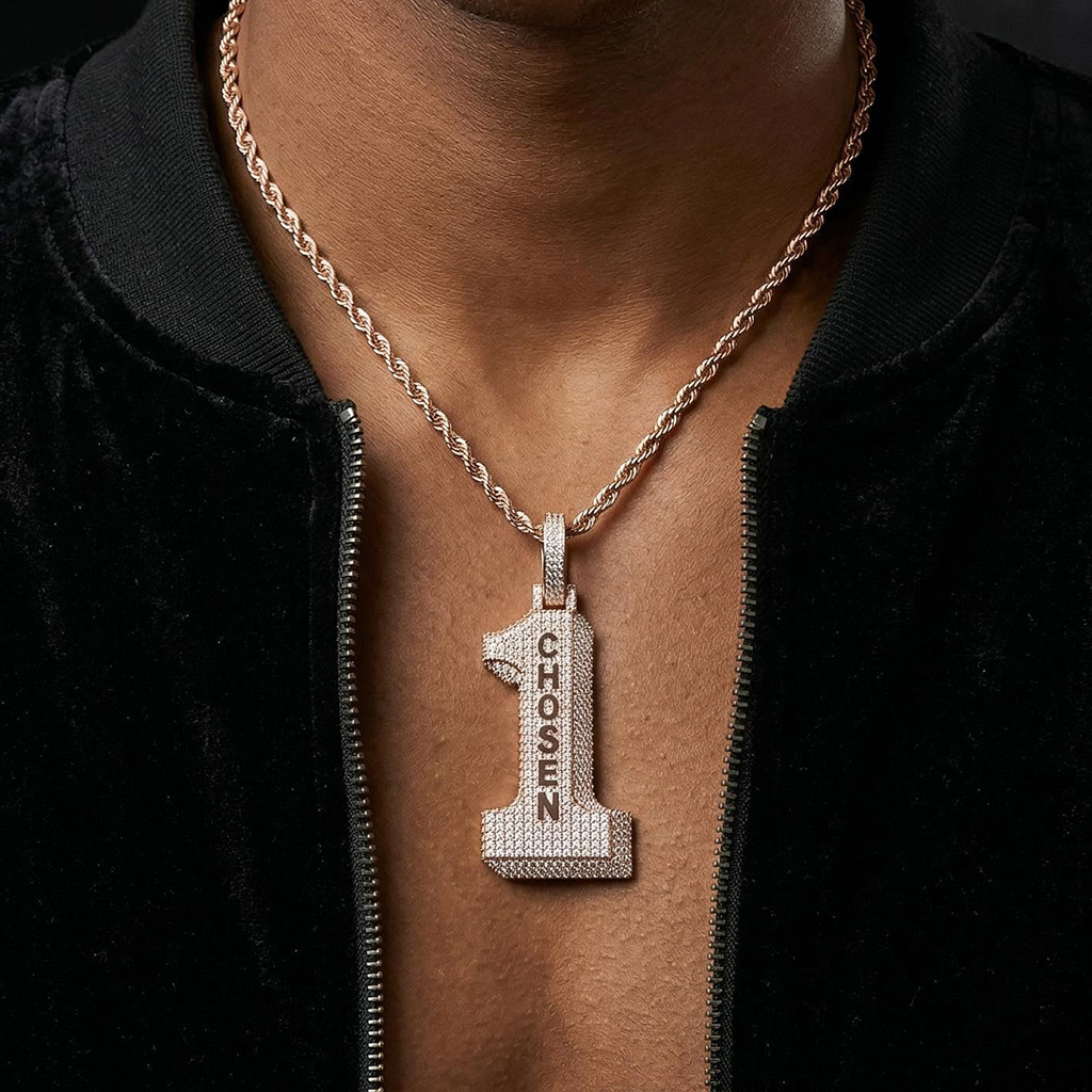 Iced Out 2" Chosen 1 Pendant Iced Out 2" Chosen 1 Pendant
