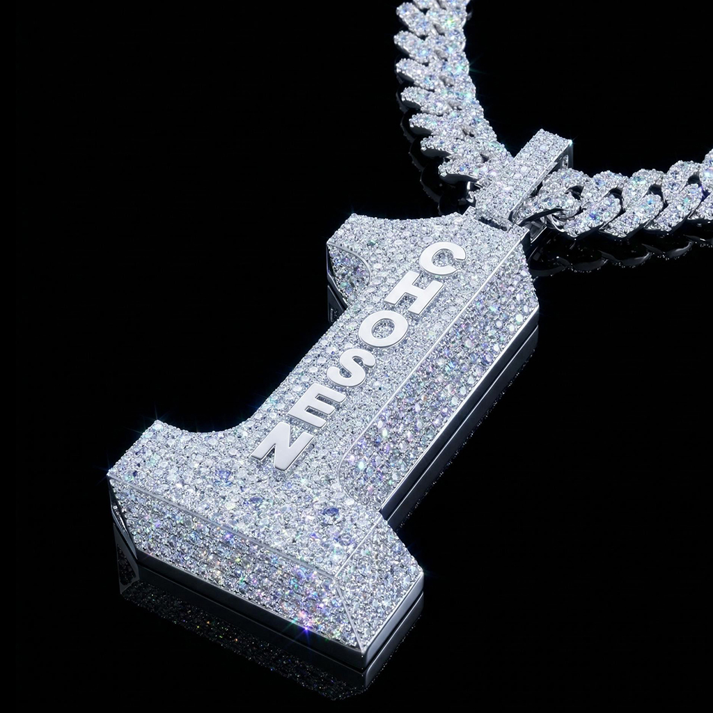 Iced Out 2" Chosen 1 Pendant Iced Out 2" Chosen 1 Pendant