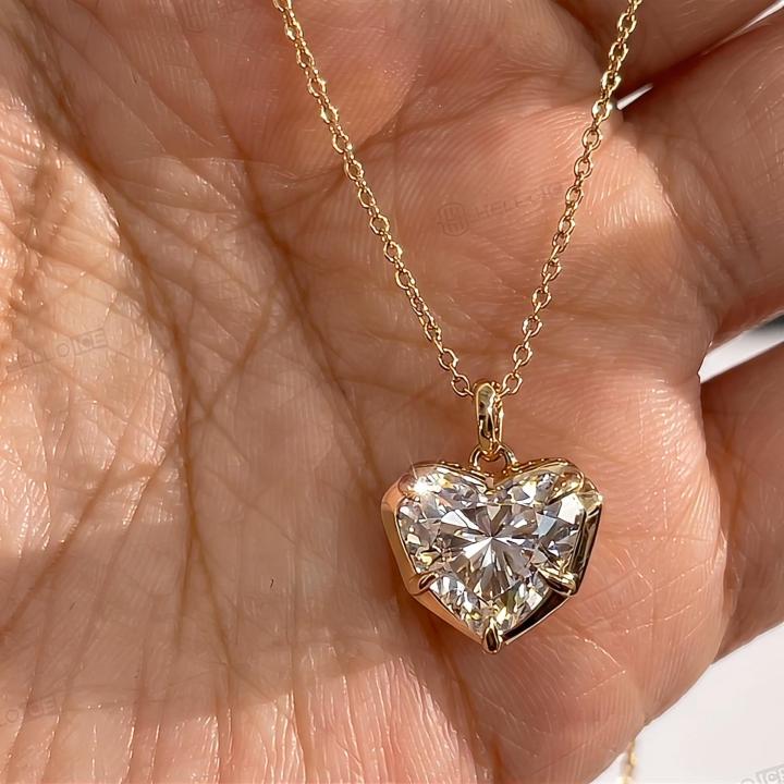 2.0 ct.tw. Sparkling Heart Cut Pendant Necklace 2.0 ct.tw. Sparkling Heart Cut Pendant Necklace