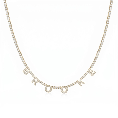 Custom Letters/Name Tennis Chain