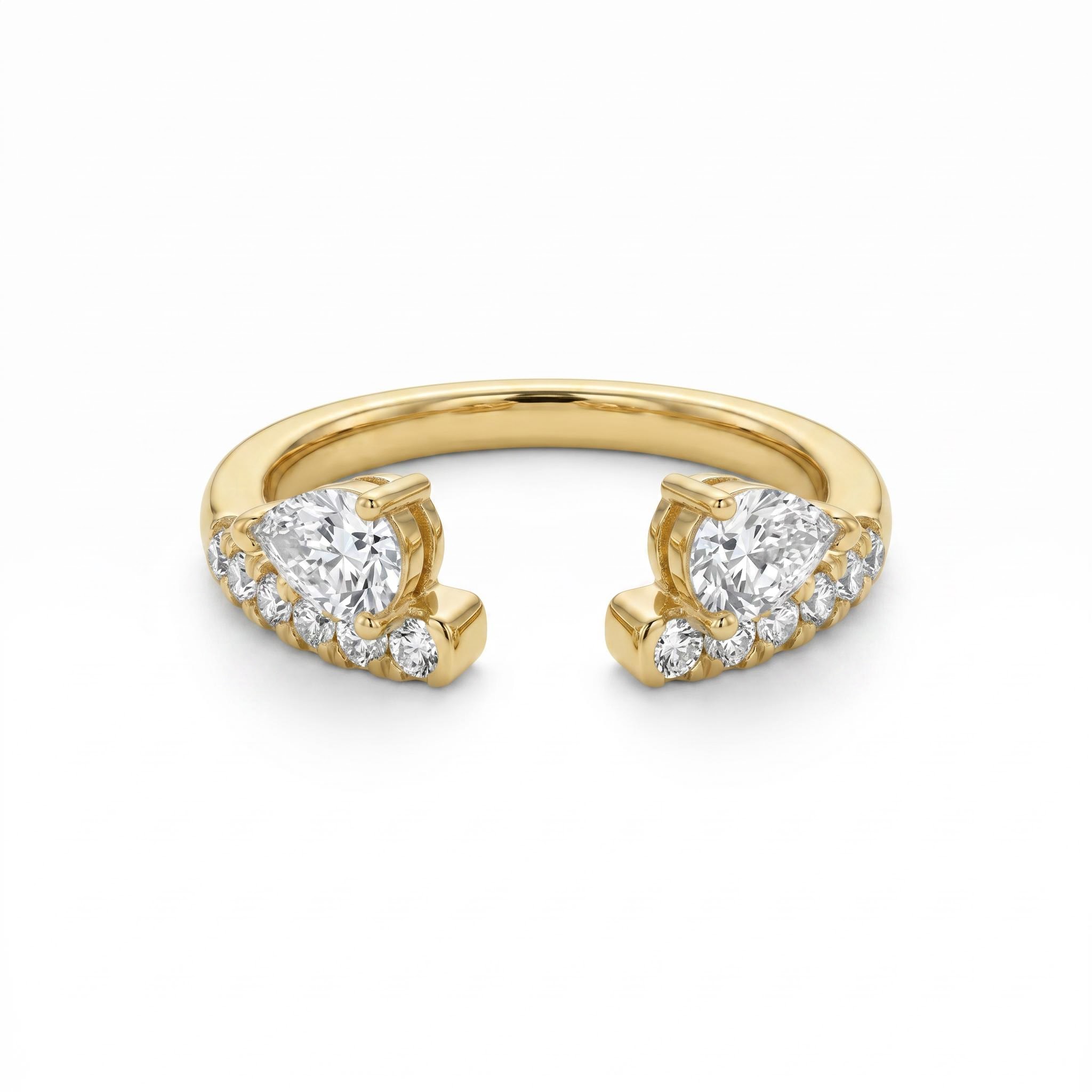 2.57 ct.tw. Stackable Oval Cut Wedding Ring Set -2Pcs 2.57 ct.tw. Stackable Oval Cut Wedding Ring Set -2Pcs