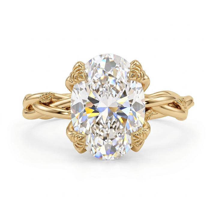 2.0 ct.tw. Twisted Vine Oval Cut Engagement Ring 2.0 ct.tw. Twisted Vine Oval Cut Engagement Ring