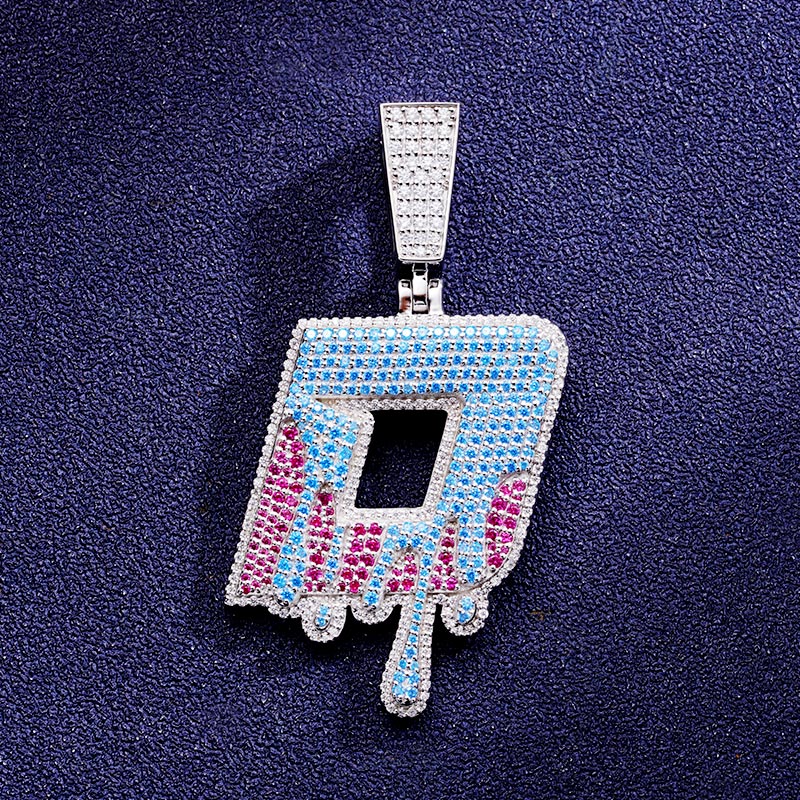Custom S925 Iced Unique Logo Pendant Deposit
