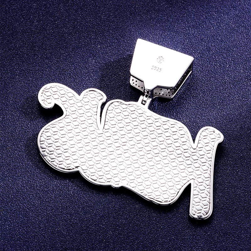 Custom S925 & VVS1 Moissanite Two-tone Letter Pendant Deposit