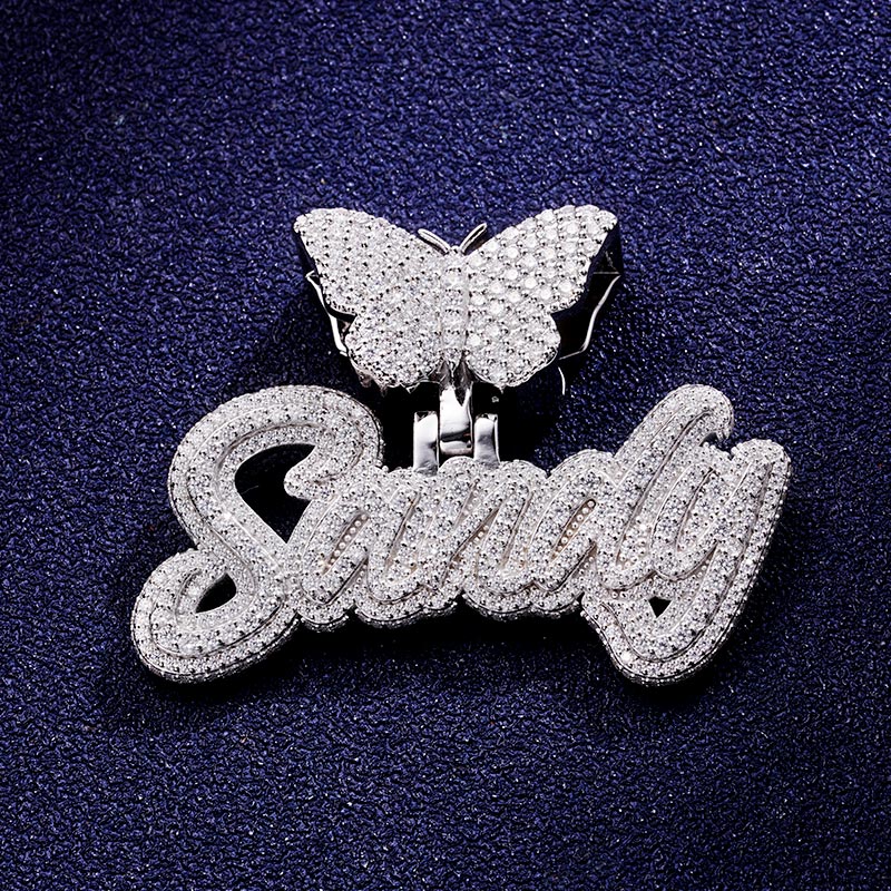 Custom S925 & VVS1 Moissanite Unique Letter Pendant Deposit