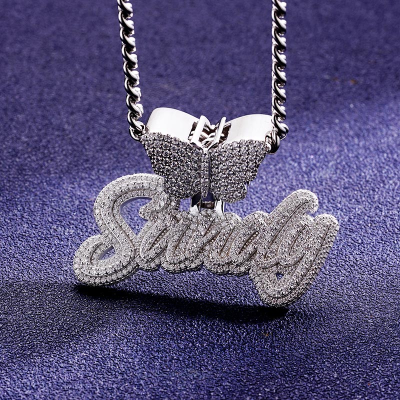 Custom S925 & VVS1 Moissanite Unique Letter Pendant Deposit
