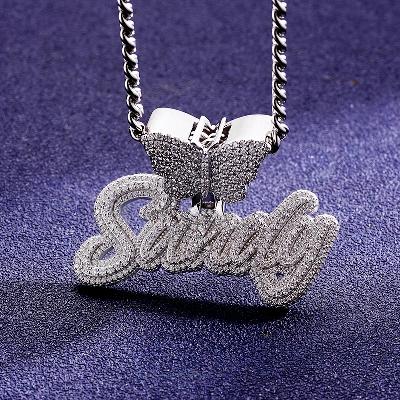 Custom S925 & VVS1 Moissanite Unique Letter Pendant Deposit