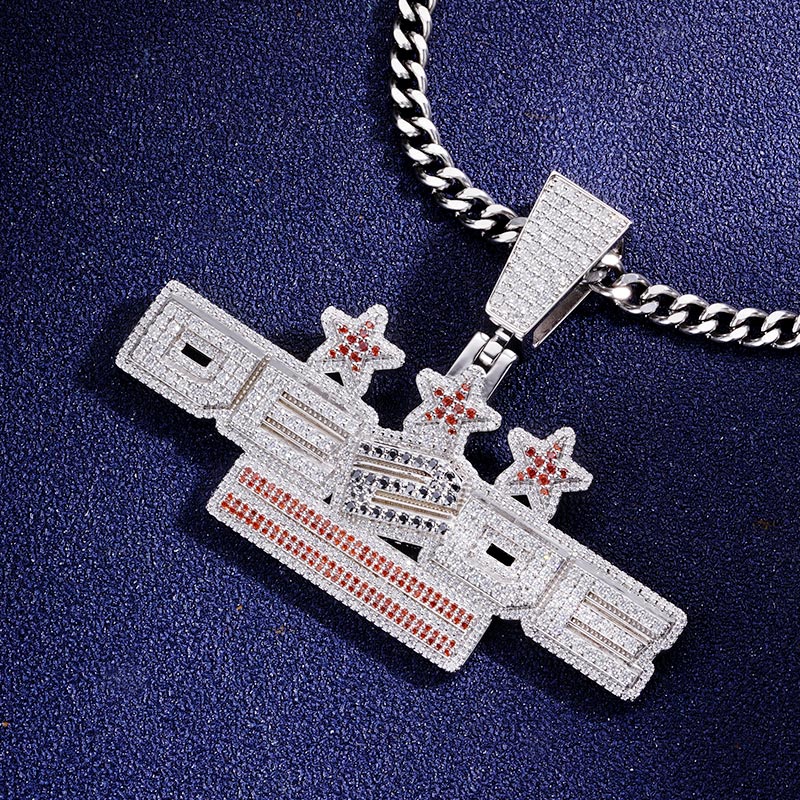 Custom S925 & VVS1 Moissanite Unique Letter Pendant Deposit