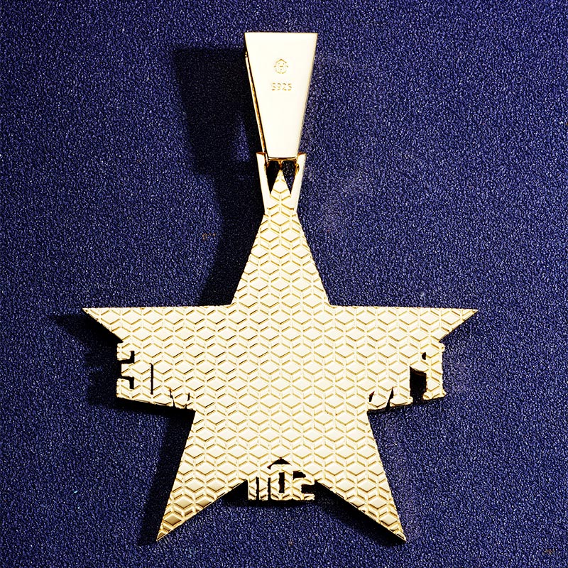 Custom S925 & VVS1 Moissanite Unique Star & Letter Pendant Deposit