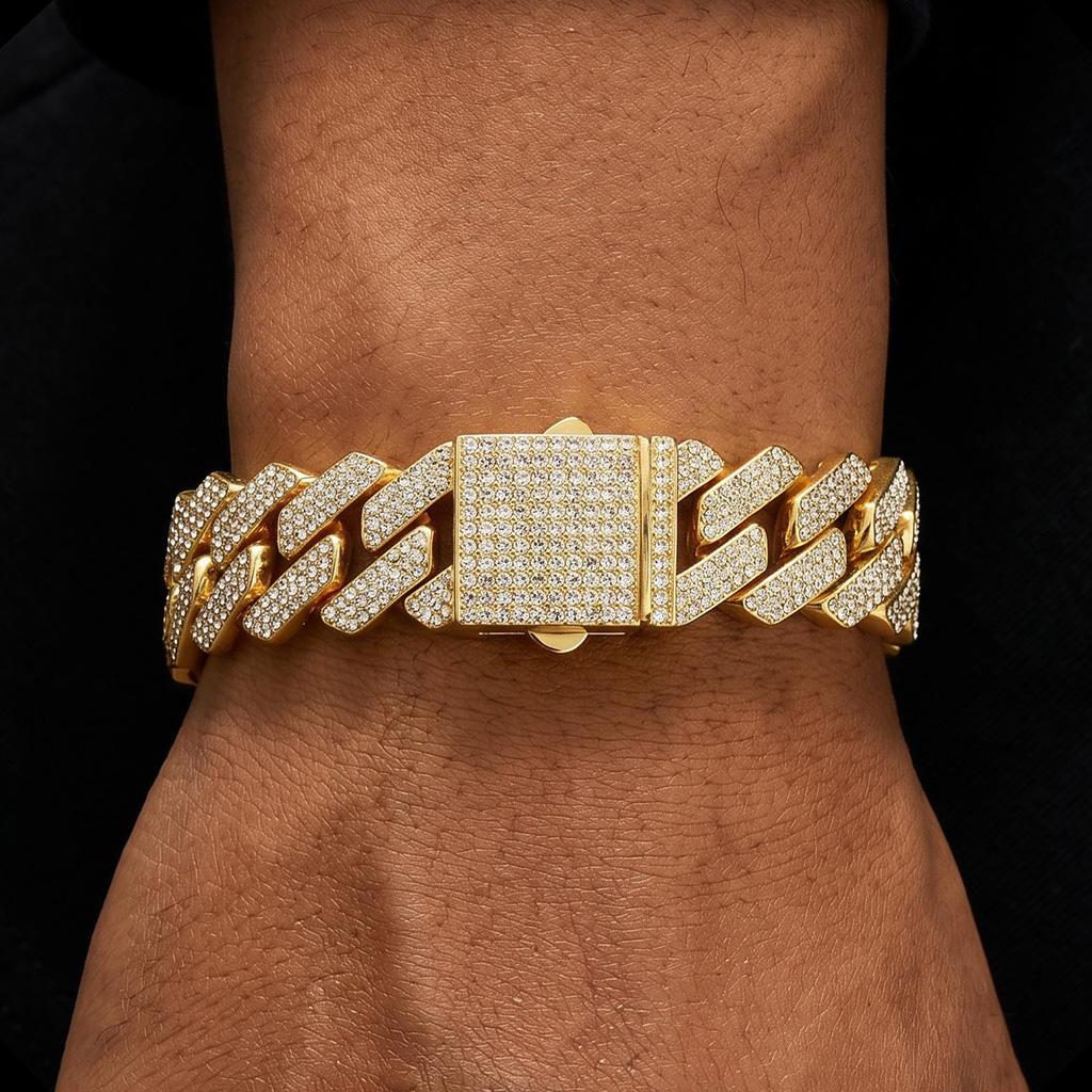 20mm Iced Out Miami Cuban Bracelet