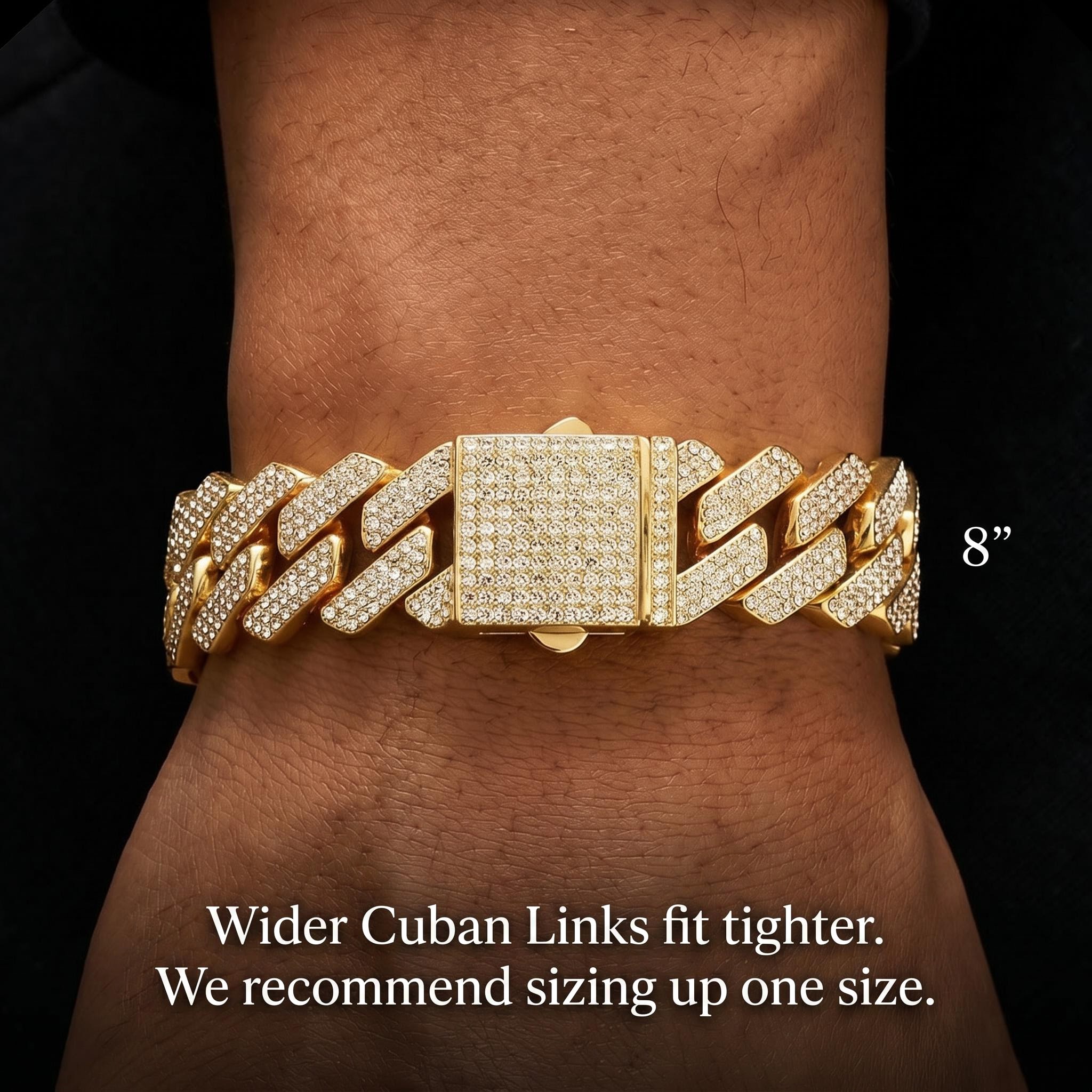20mm Iced Out Miami Cuban Bracelet 20mm Iced Out Miami Cuban Bracelet