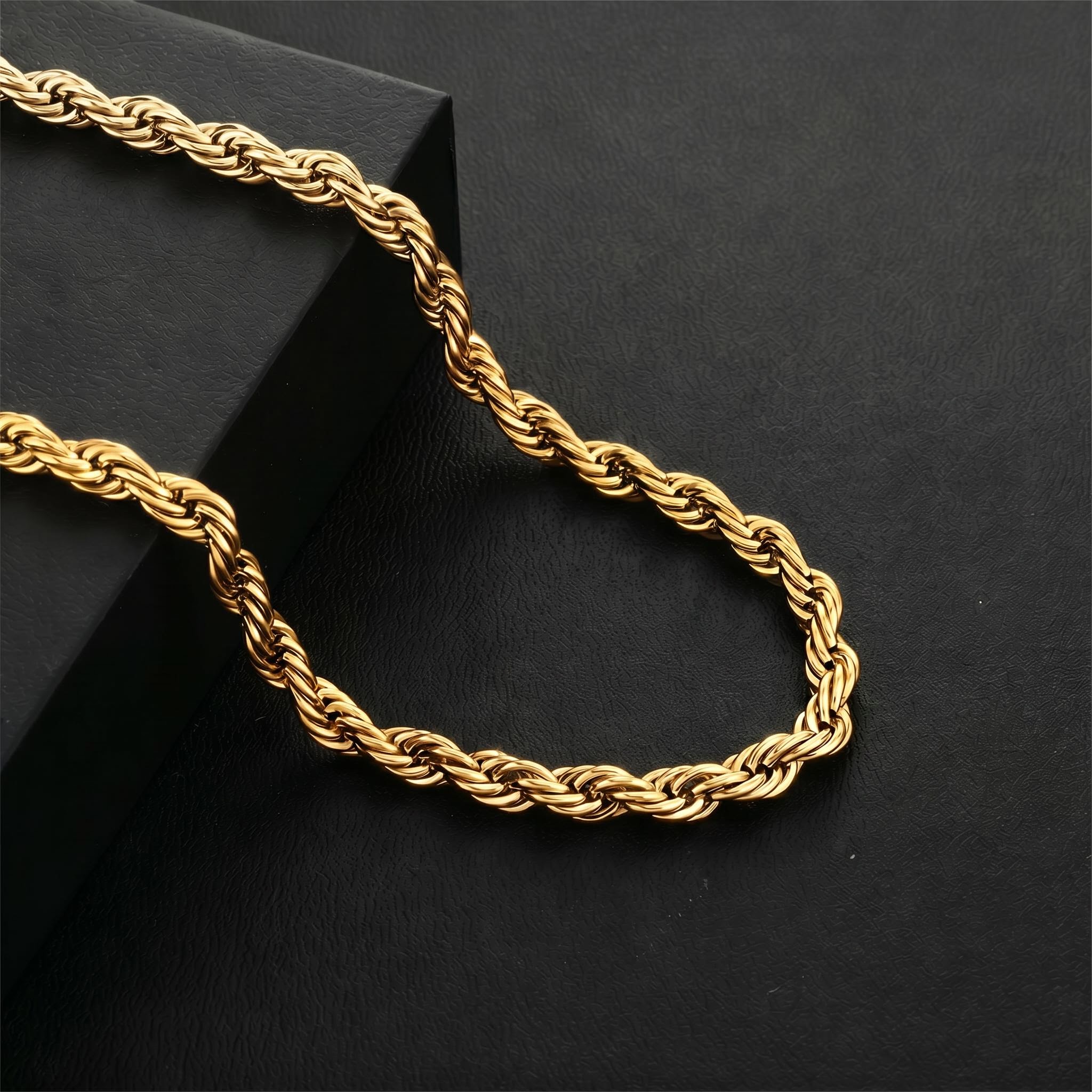 6mm Iced Clasp Rope Chain
