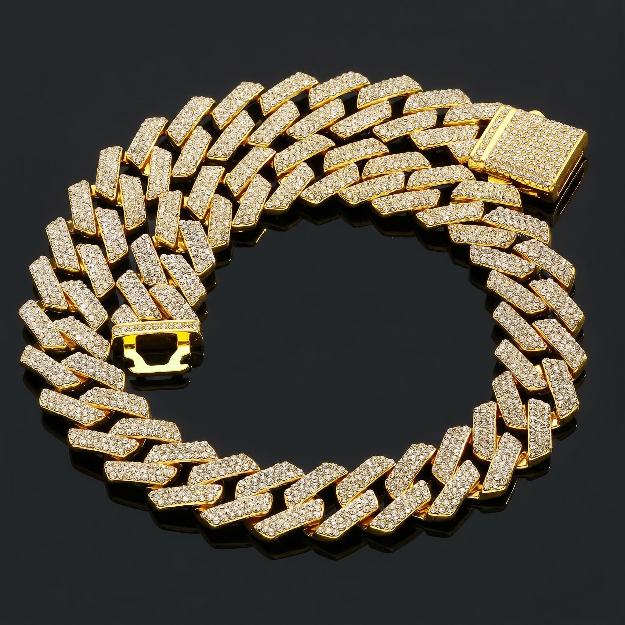 20mm Iced Out Miami Cuban Chain