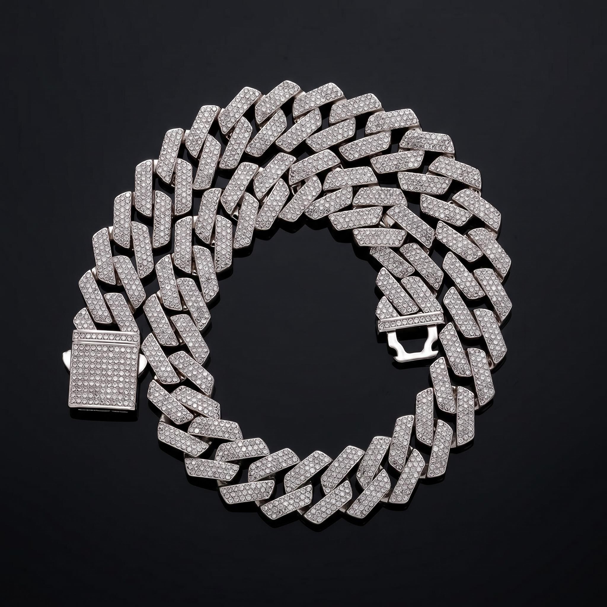 20mm Iced Out Miami Cuban Chain