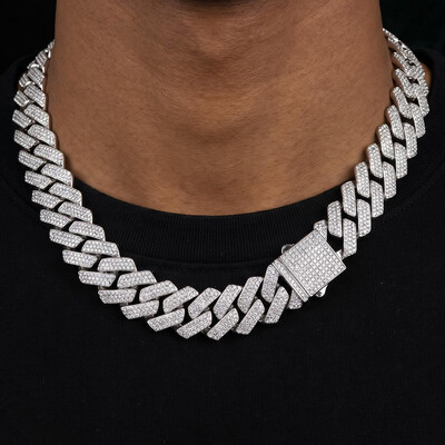 20mm Iced Out Miami Cuban Chain
