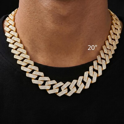 20mm Iced Out Miami Cuban Chain