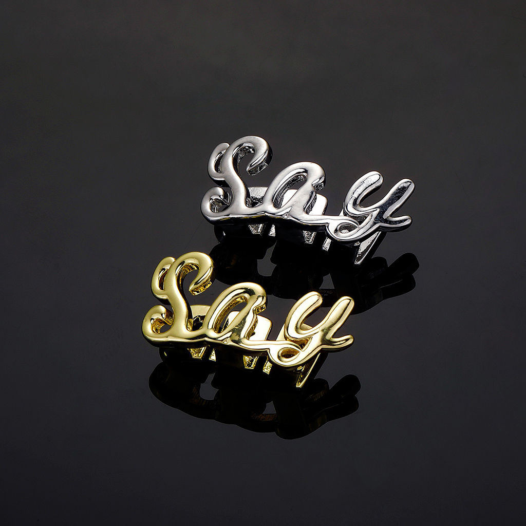 Pre-made Cursive "Say" Grillz