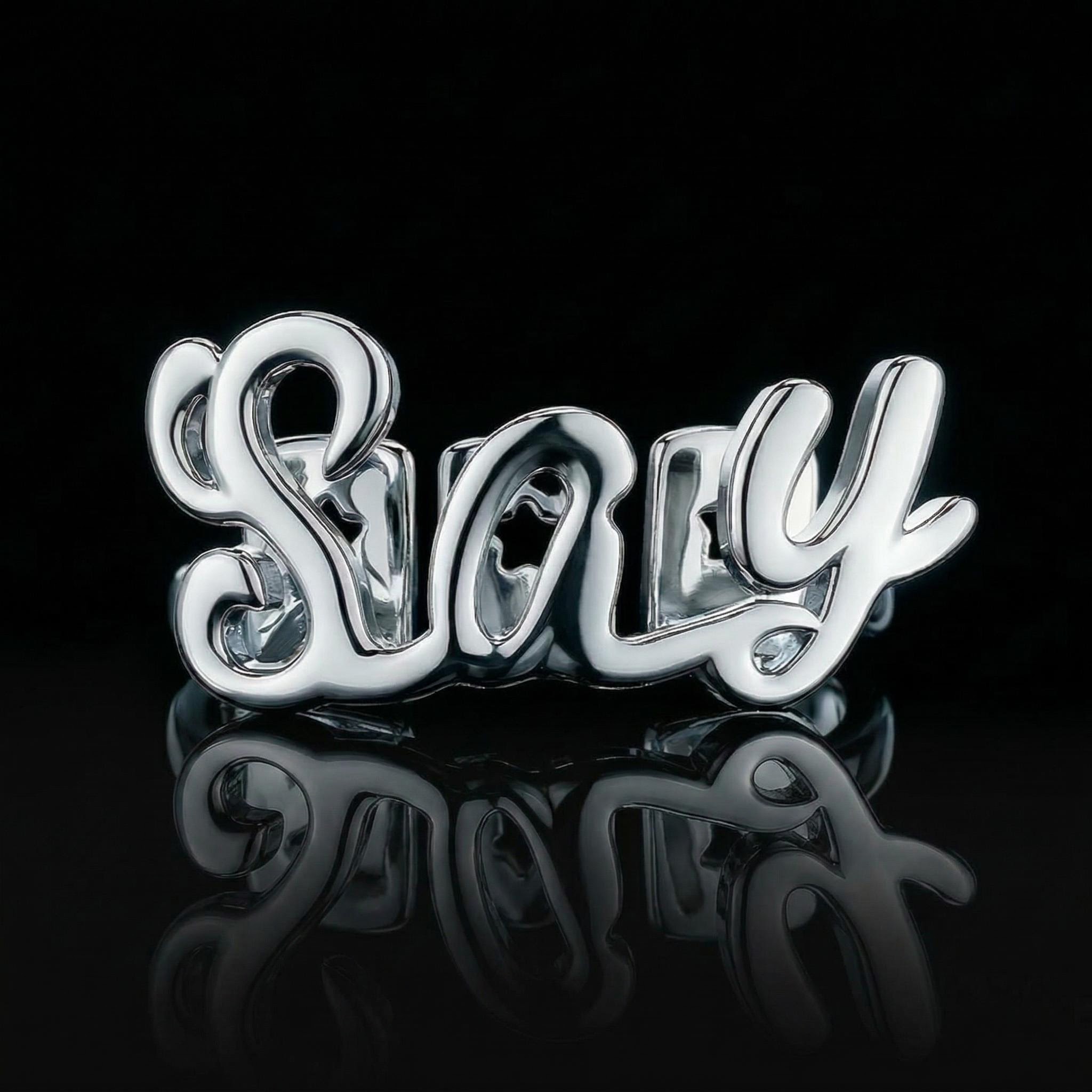 Pre-made Cursive "Say" Grillz