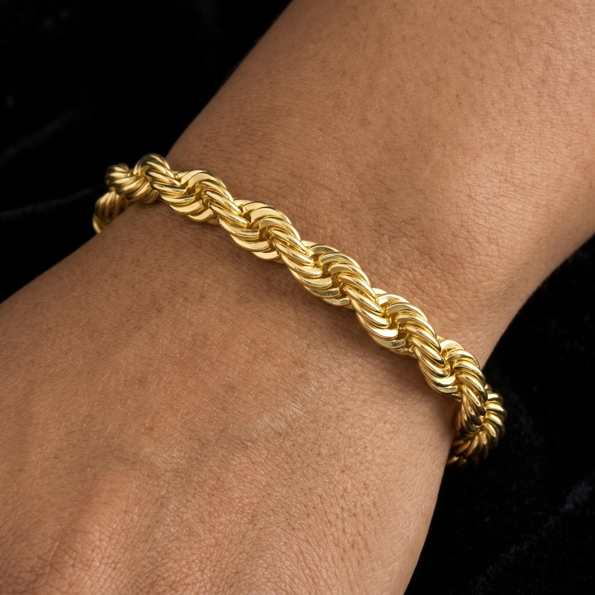 10mm Rope Chain and Bracelet Set