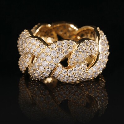 10mm 925S & VVS Moissanite Infinity Ring