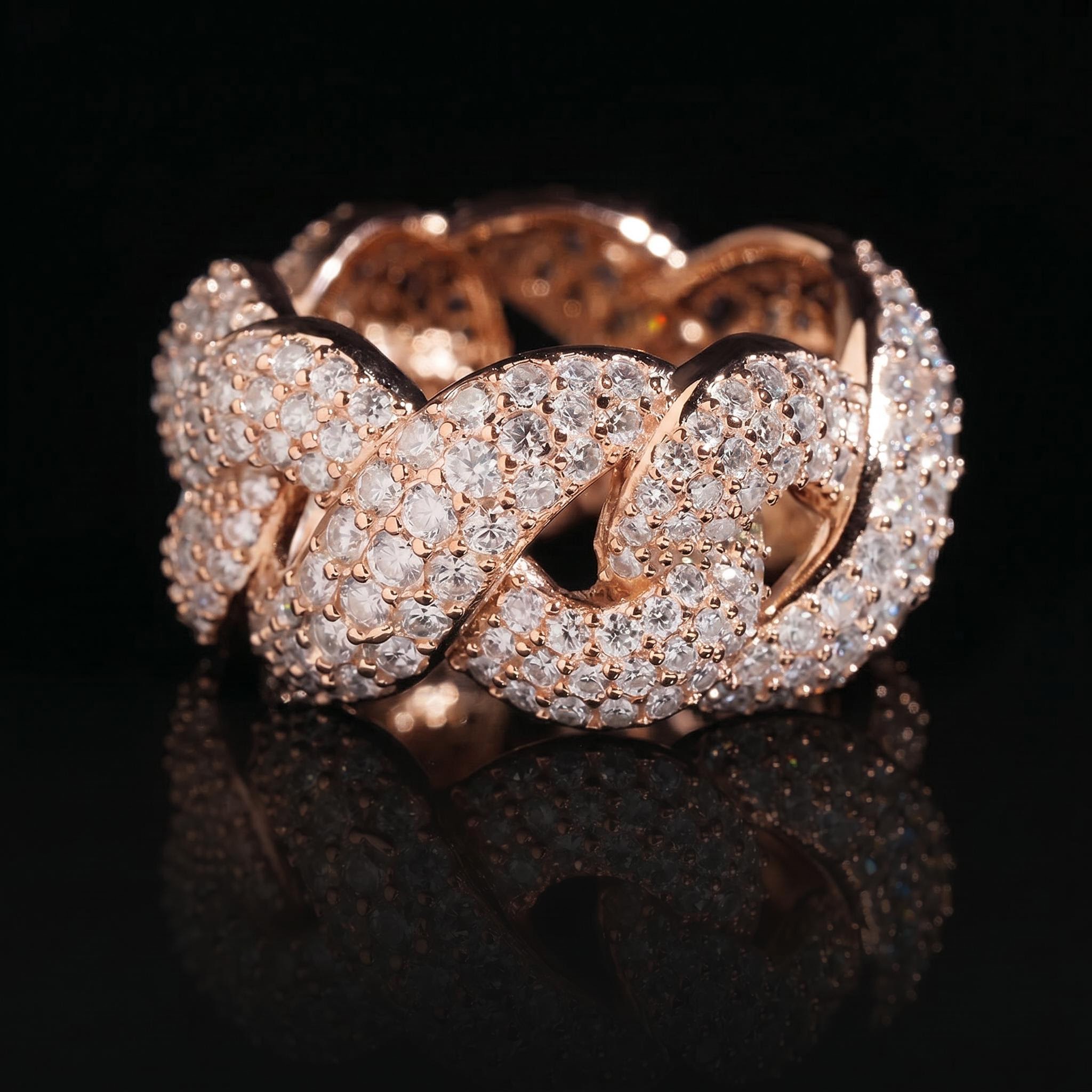 10mm 925S & VVS Moissanite Infinity Ring