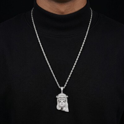 925S & VVS Moissanite Jesus Pendant