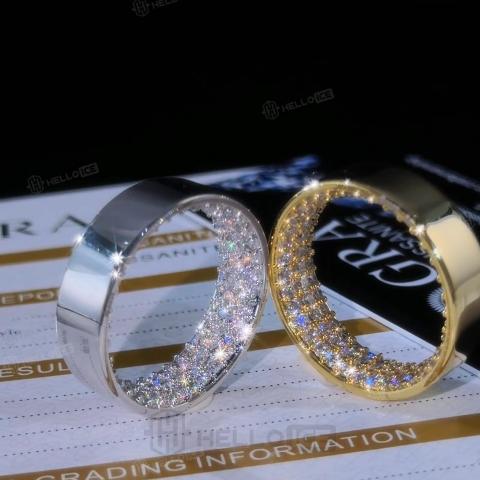 925 Silver & VVS1 Moissanite Inner Diamond Band Ring 925 Silver & VVS1 Moissanite Inner Diamond Band Ring