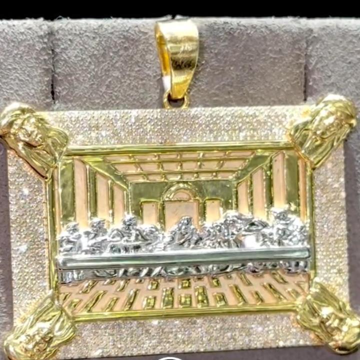 Iced Out 2.4" The Last Supper Jesus Pendant
