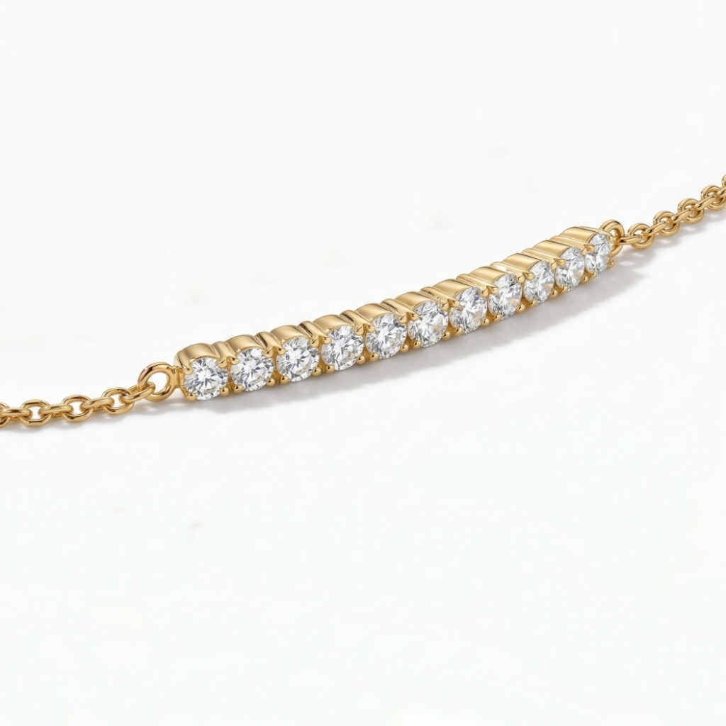 1.4 ct.tw. Classic Round Brilliant Lab Grown Diamond Tennis Bracelet