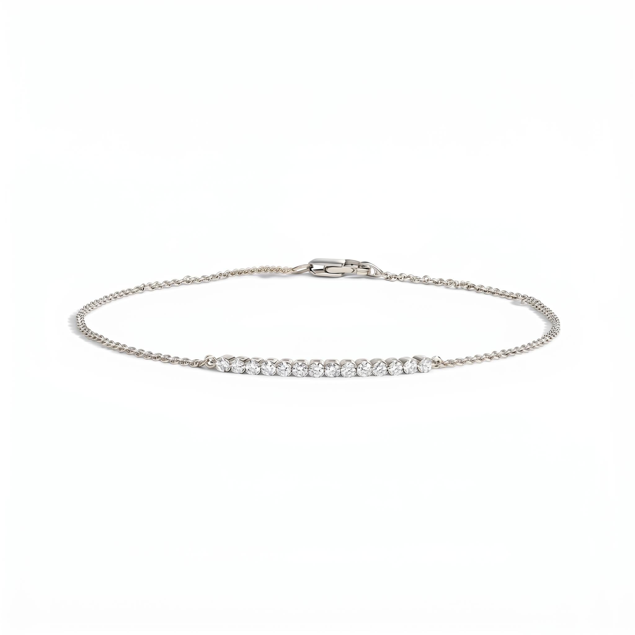 1.4 ct.tw. Classic Round Brilliant Lab Grown Diamond Tennis Bracelet