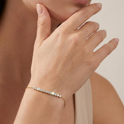 1.4 ct.tw. Classic Round Brilliant Lab Grown Diamond Tennis Bracelet
