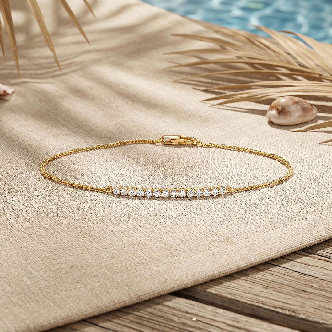 1.4 ct.tw. Classic Round Brilliant Lab Grown Diamond Tennis Bracelet 1.4 ct.tw. Classic Round Brilliant Lab Grown Diamond Tennis Bracelet