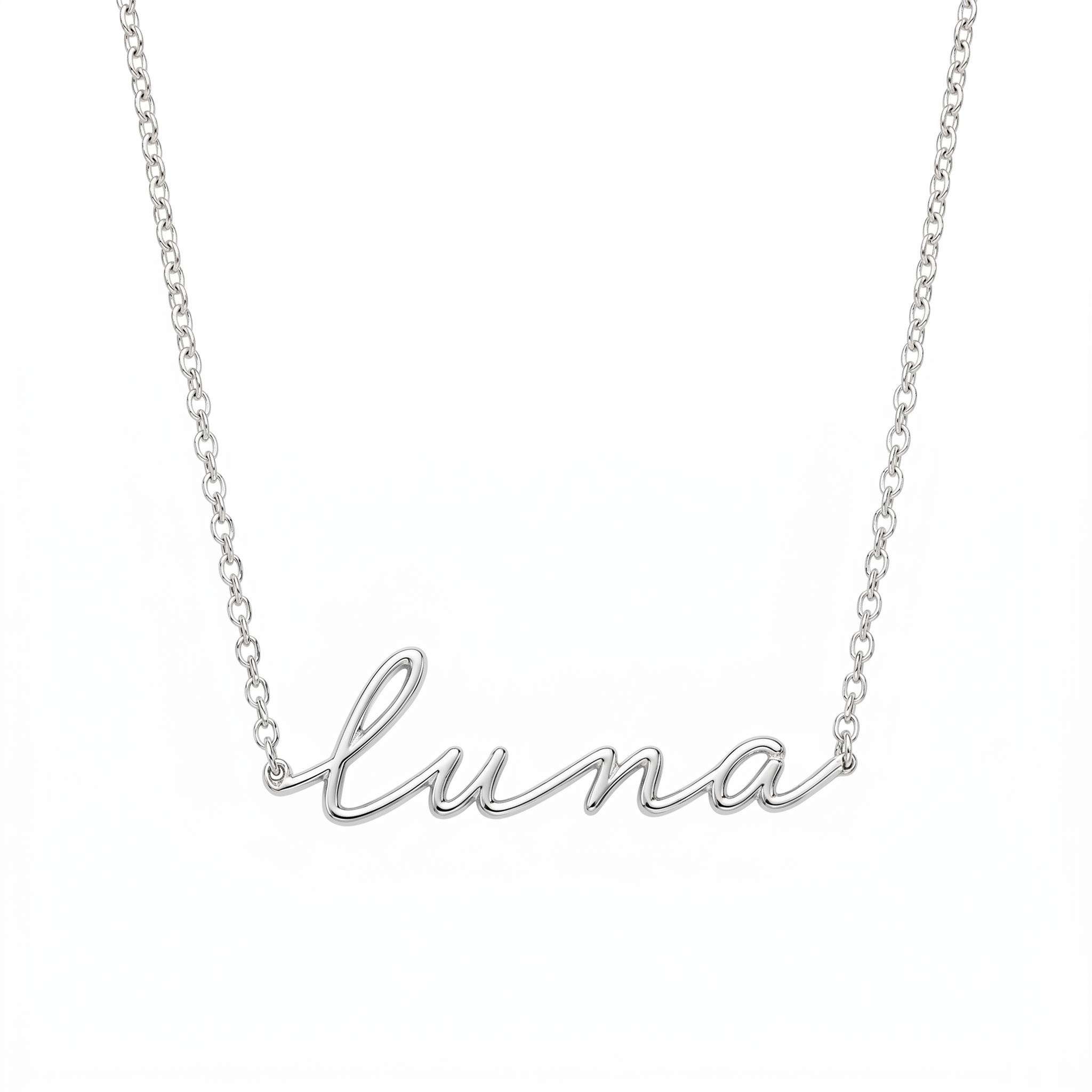 Personalized Cursive Name Necklace Pendant Personalized Cursive Name Necklace Pendant