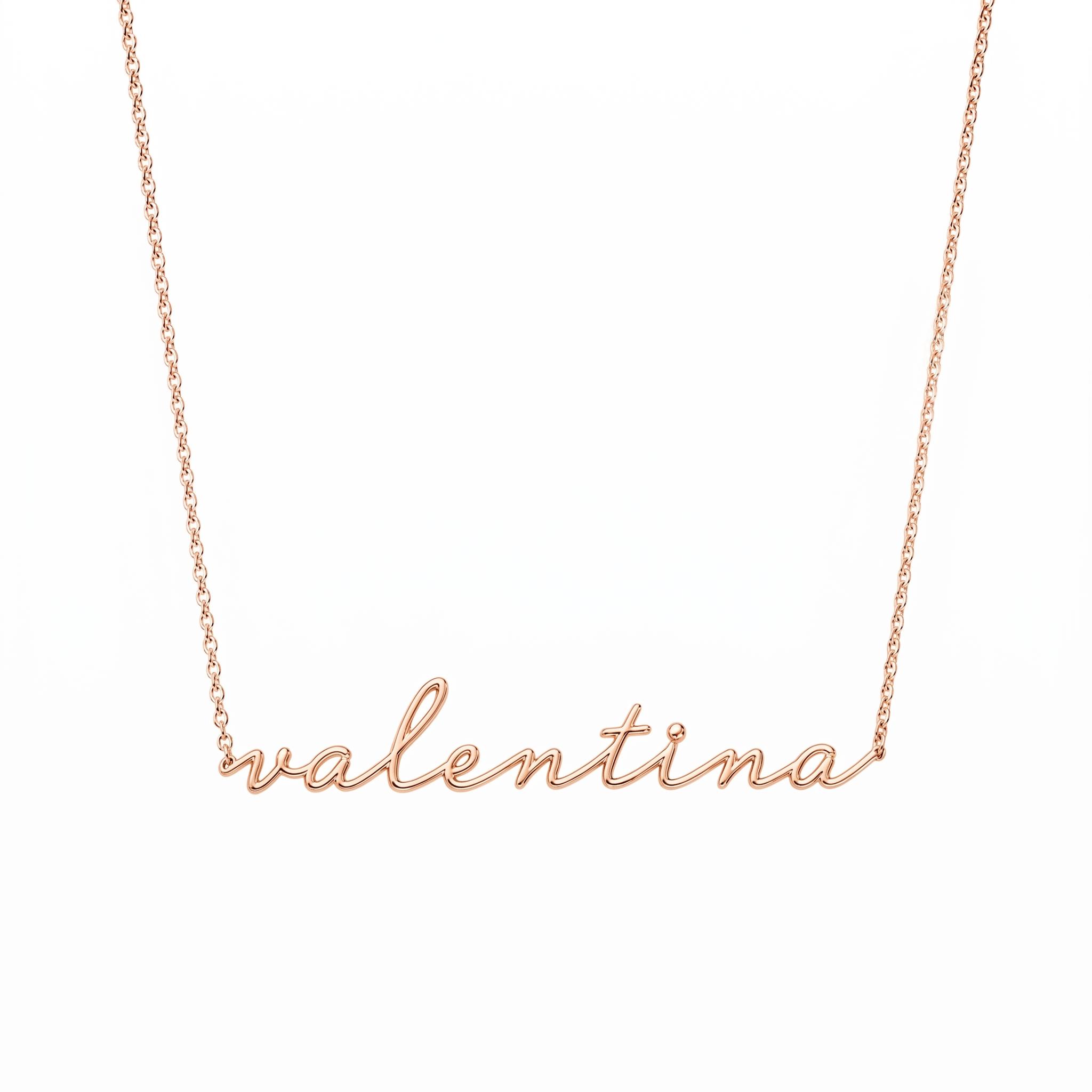 Personalized Cursive Name Necklace Pendant Personalized Cursive Name Necklace Pendant