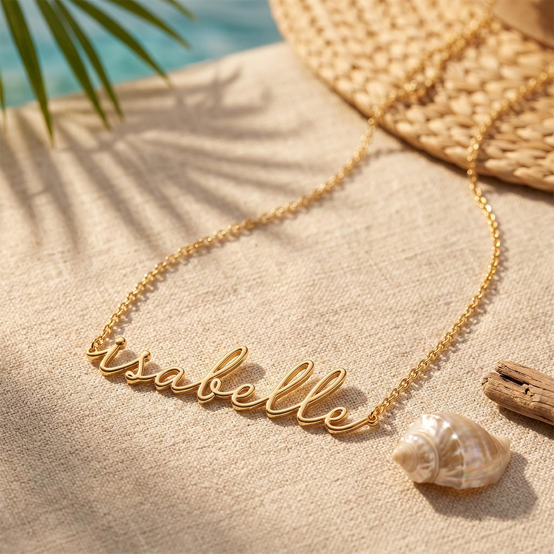 Personalized Cursive Name Necklace Pendant Personalized Cursive Name Necklace Pendant