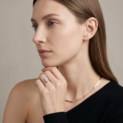 3 ct.tw. Classic Marquise Cut Six-Prong Solitaire Engagement Ring