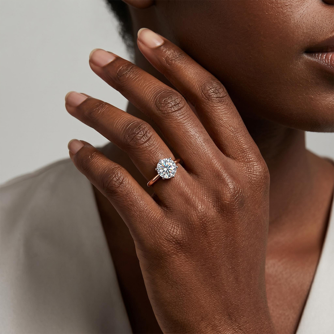 0.5Ct/1.0Ct/1.5Ct Two-tone Classic Six-Prong Solitaire Lab Grown Diamond Engagement Ring 0.5Ct/1.0Ct/1.5Ct Two-tone Classic Six-Prong Solitaire Lab Grown Diamond Engagement Ring