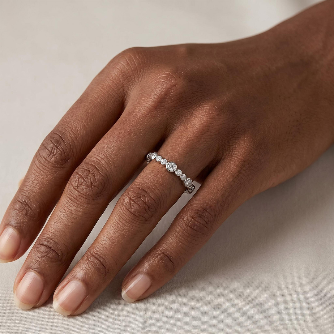 0.3 ct.tw. Minimalist Round Cut Lab Grown Diamond Stackable Band Ring 0.3 ct.tw. Minimalist Round Cut Lab Grown Diamond Stackable Band Ring