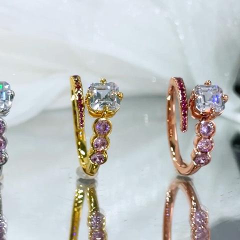 1.35 ct.tw. Twisted Bypass Asscher Cut Statement Ring 1.35 ct.tw. Twisted Bypass Asscher Cut Statement Ring