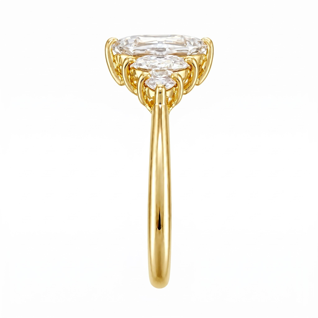 3.16 ct.tw. Marquise Cut Cluster Engagement Ring 3.16 ct.tw. Marquise Cut Cluster Engagement Ring