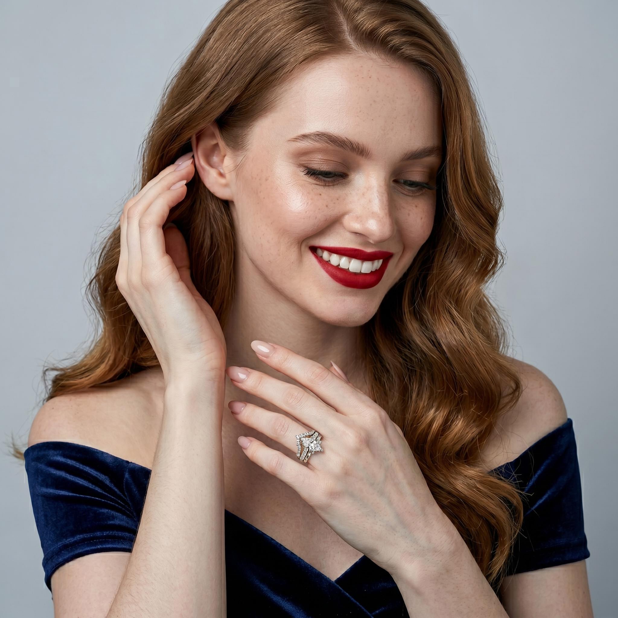 4.34 ct.tw. Marquise Cut 3-Piece Stackable Bridal Ring 4.34 ct.tw. Marquise Cut 3-Piece Stackable Bridal Ring