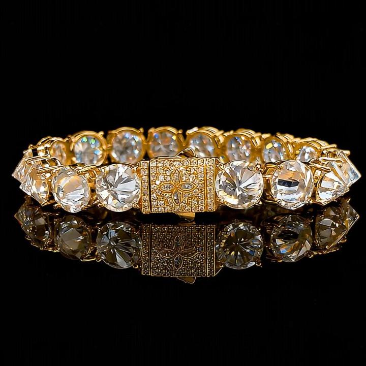 10mm Inverted Setting Clover Tennis Bracelet 10mm Inverted Setting Clover Tennis Bracelet