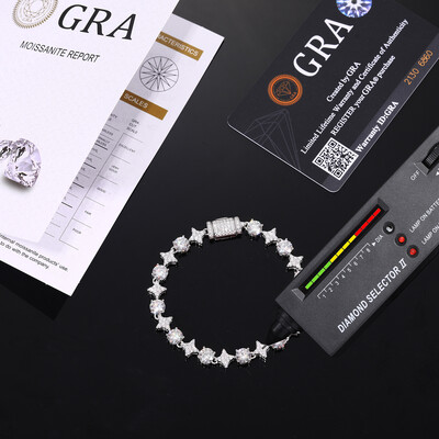 925 Silver & VVS1 Moissanite Star Tennis Bracelet