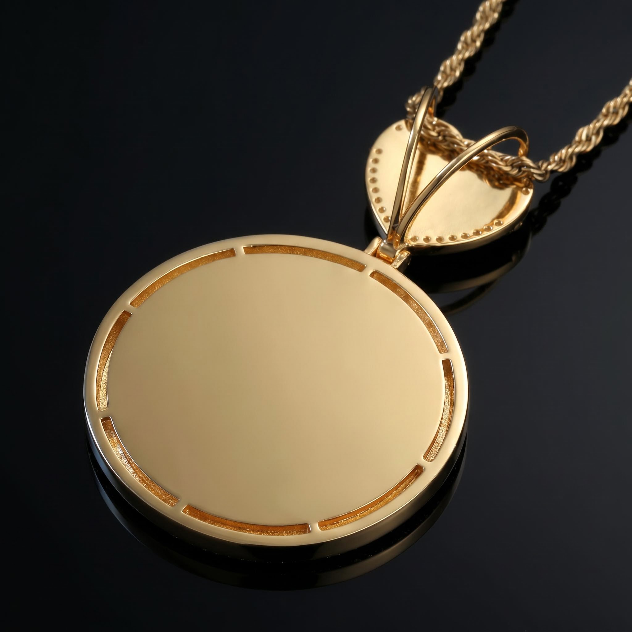 Iced Out Custom Heart Bail Photo Pendant Iced Out Custom Heart Bail Photo Pendant